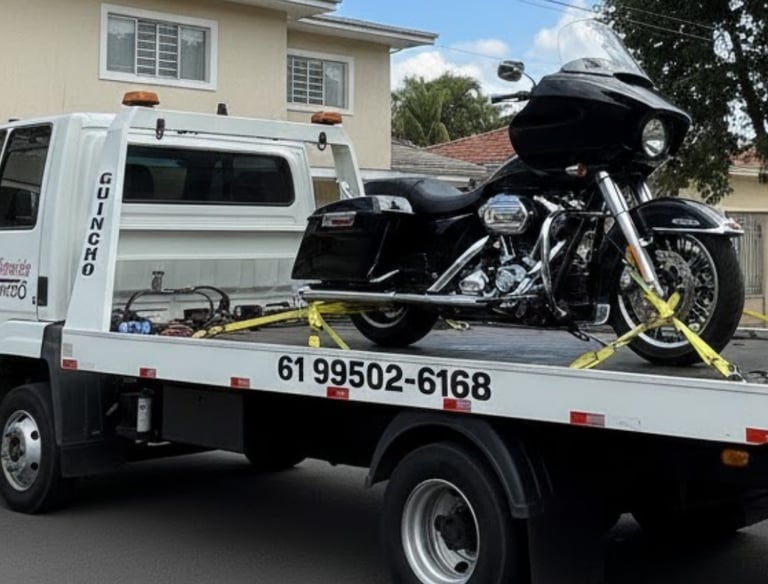 Reboque de uma carro quebrado na Samambaia e levado para Ceilândia
