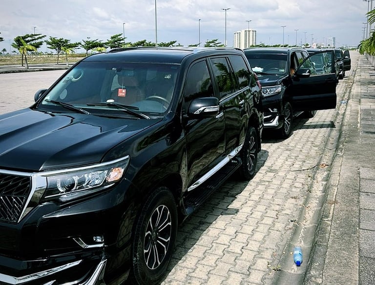 land cruiser prado motorcade by Zeniks Luxury Group