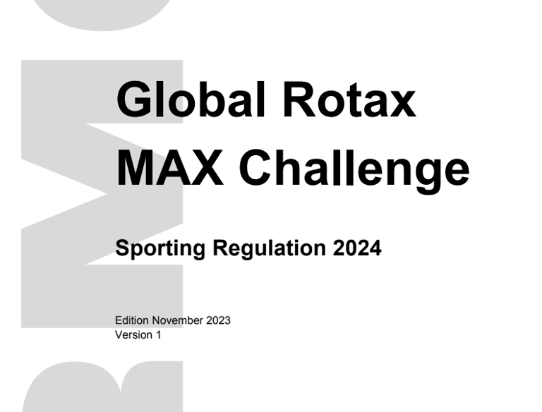 Rotax max challenge regulation 2024