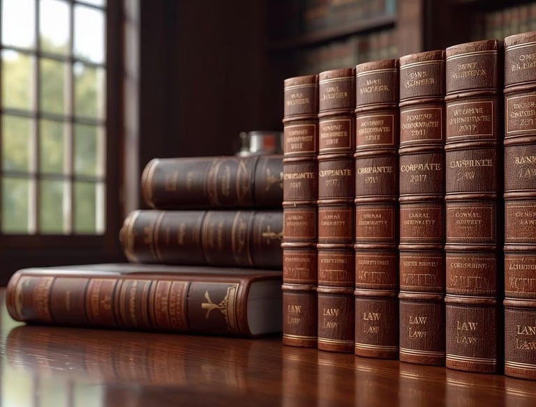 law books of corporate and tax laws in lar firm