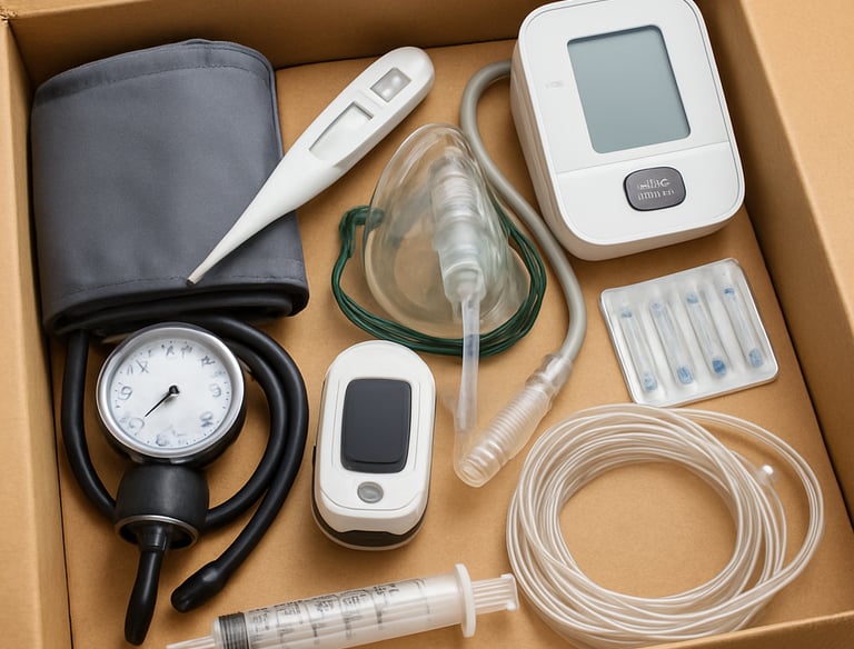 A smiling mentor and a young student working together on a creative project outdoors.