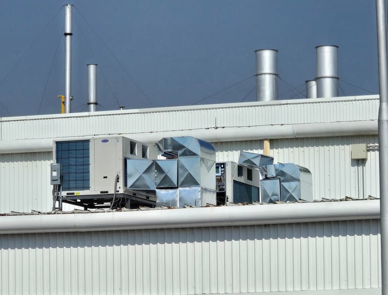 Instalación de aire acondicionado industrial