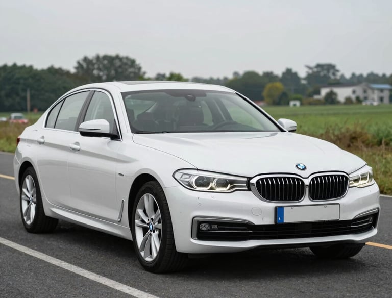 A sleek sedan parked on a city street ready for a self-drive rental.