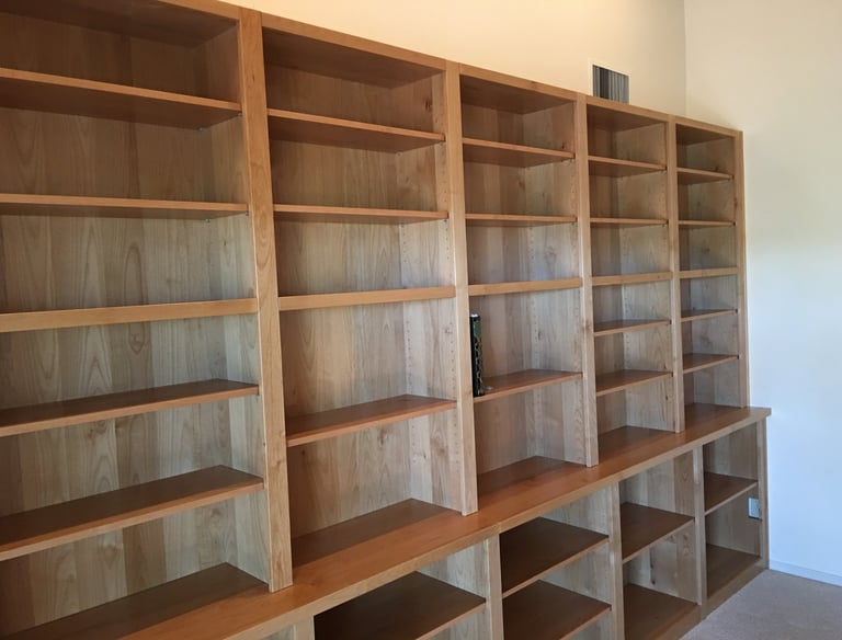 Custom built in bookcase