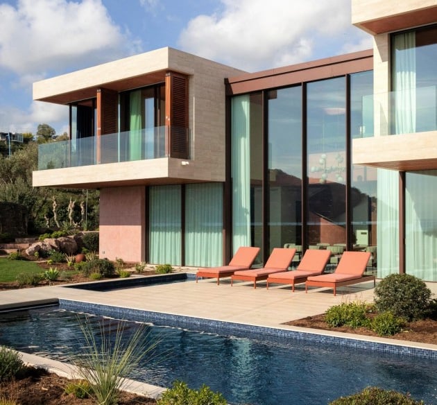 Villa luxe proche Cannes - Vue Mer - 4 chambres - piscine