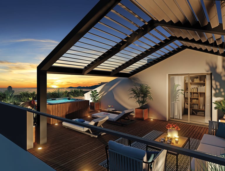 Vente appartement T3 - vue mer - dernier etage