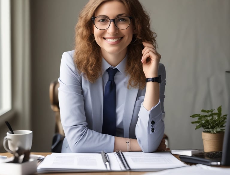 A friendly business coach having a one-on-one session with a client in a cozy office.