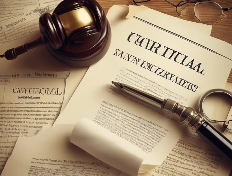 Legal documents and globe representing international contracts.