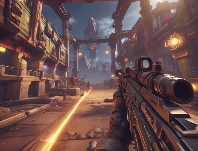 Detailed view of a level design layout showcasing strategic points and player paths.