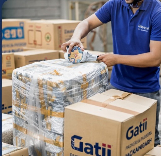 Professional packing and unpacking services in Chandigarh using high quality materials for safe movi