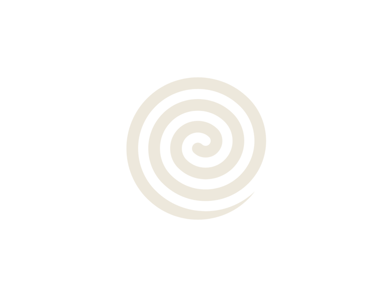 espiral em tom bege claro