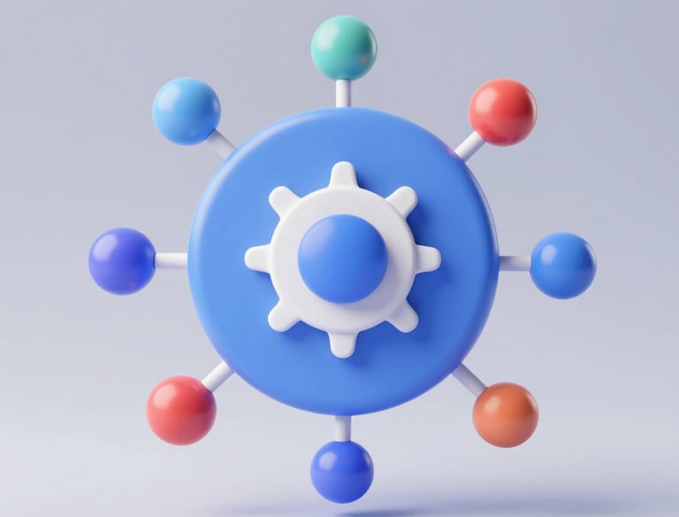 Futuristic holographic map displaying glowing blue and neon purple data points.