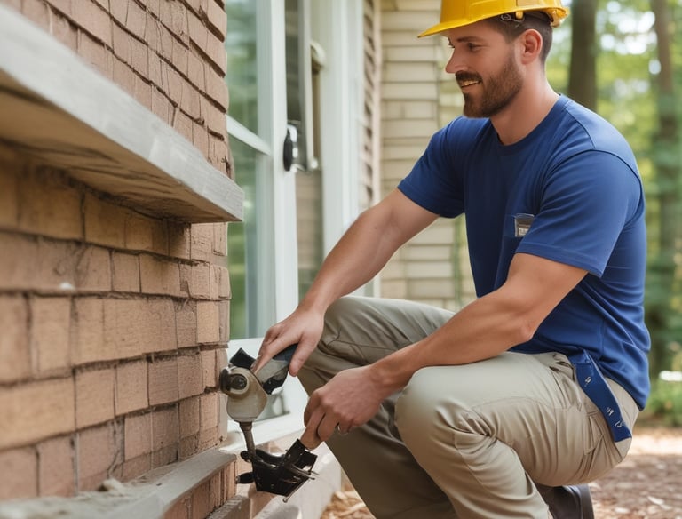 Close-up of heating system controls with red and orange accents.