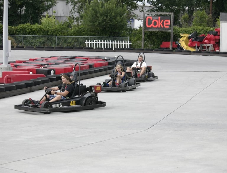 outdoor go kart race