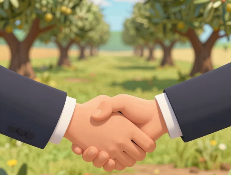 Elegant white card showing a serene mountain landscape at dusk with soft golden light