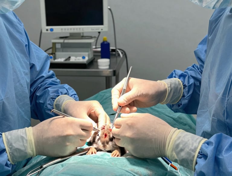 Close-up of a reptile receiving gentle care from a vet.