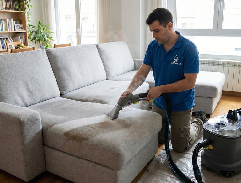 Técnico limpieando muebles en ibagué