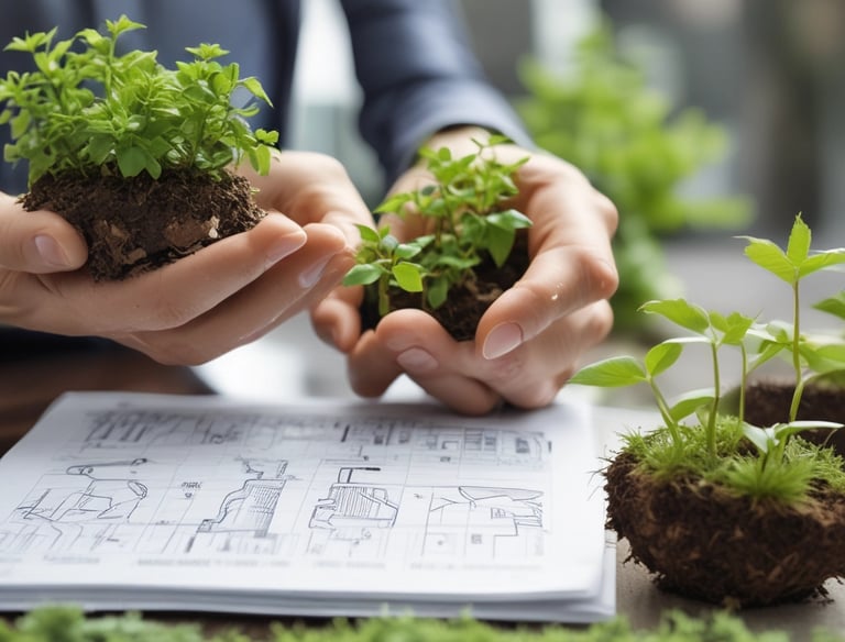 A futuristic digital brain representing AI technology and innovation.