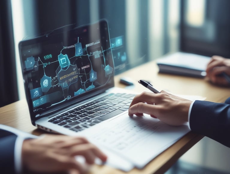 An instructor leading a hands-on technology training session.