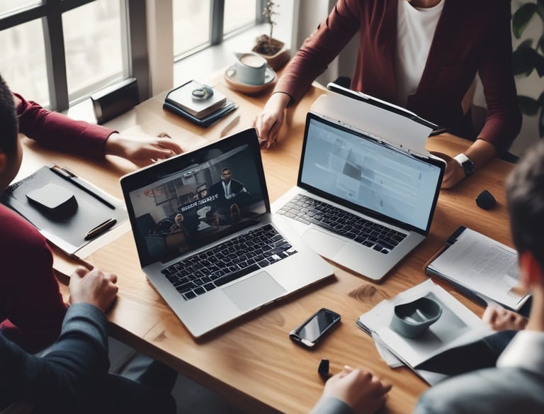 A clean, minimalistic workspace with a tablet displaying SIS best practices.