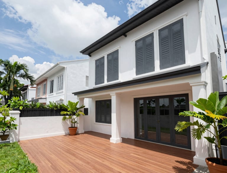 Freshly painted walls showcasing a clean, professional finish.