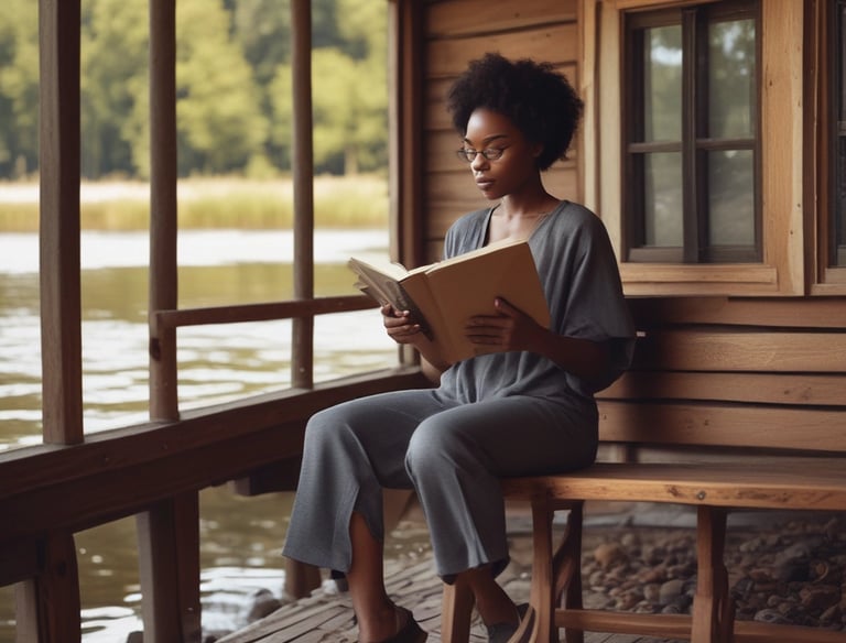 A close-up of a person typing on a laptop with cybersecurity icons floating above.