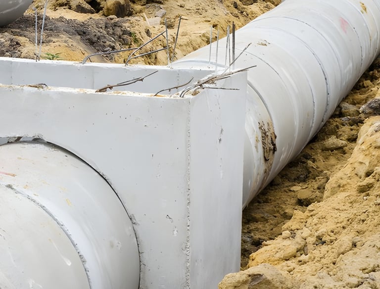 municipal drainage pipe installation stormwater infrastructure upgrade