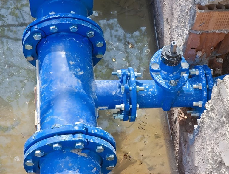 fire water line installation for industrial safety infrastructure Louisiana Mississippi