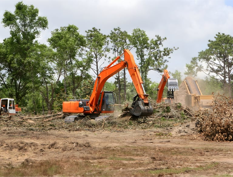 right of way maintenance along transportation infrastructure corridor 