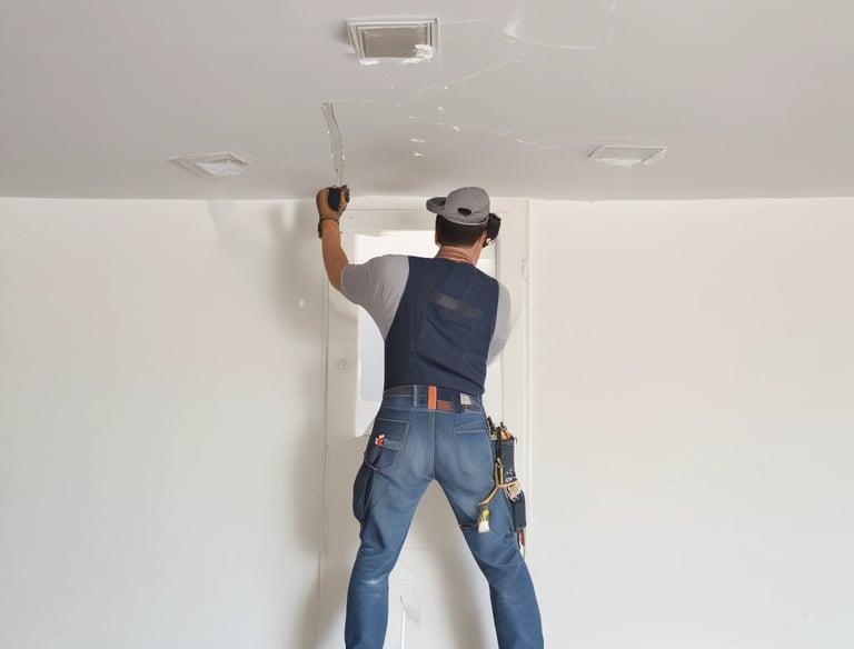 A handyman fixing a leaky faucet in a cozy kitchen.