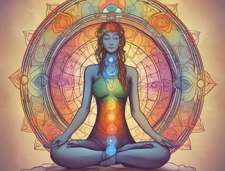 A serene healing space with candles and crystals ready for a Reiki session.