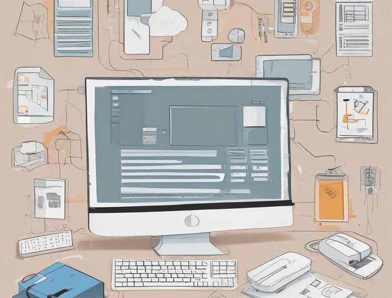 a man riding a skateboard down a street next to tall buildings