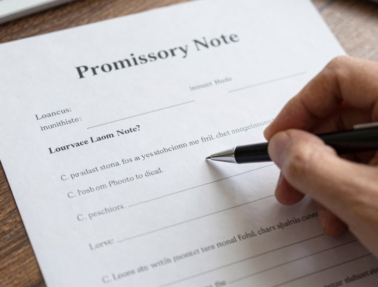 Mobile notary meeting a client at their home, reviewing paperwork together.