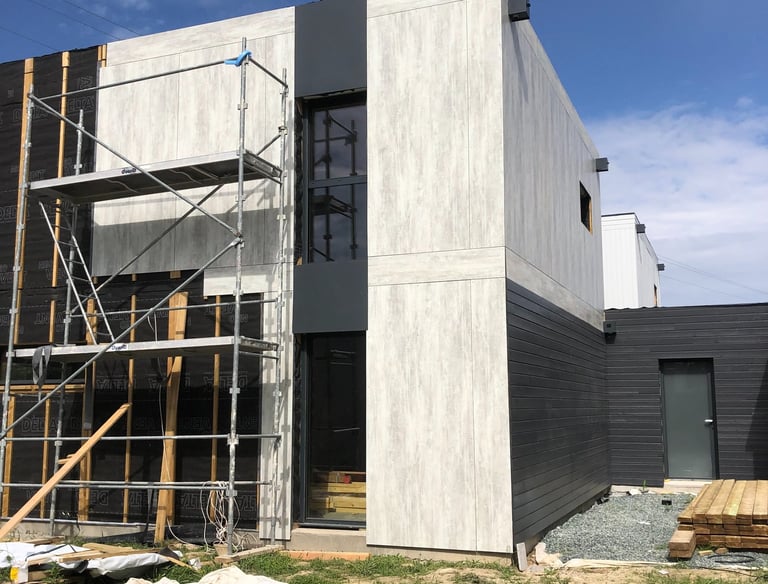 revêtement extérieur d'une maison moderne