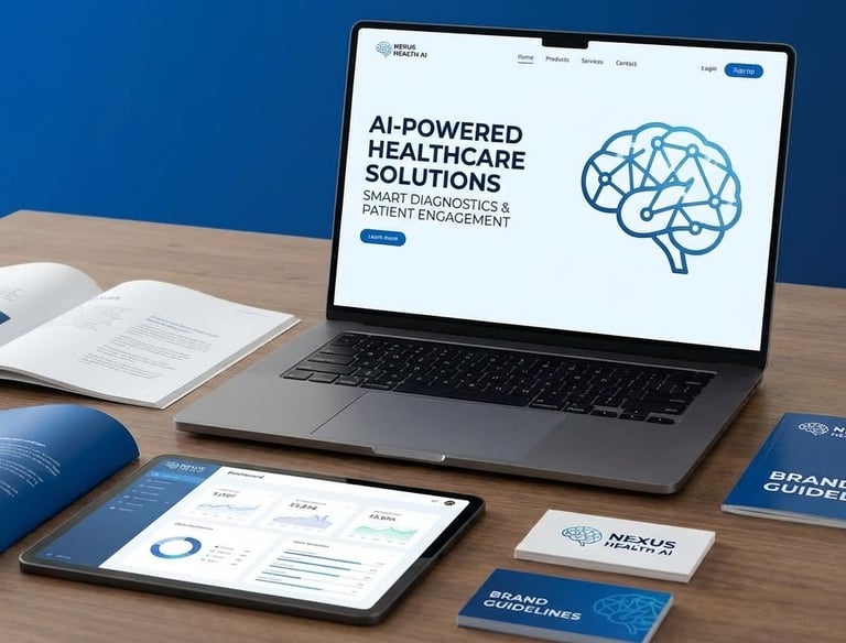 Healthcare consultants reviewing patient-focused messaging, compliant content strategy, and healthca