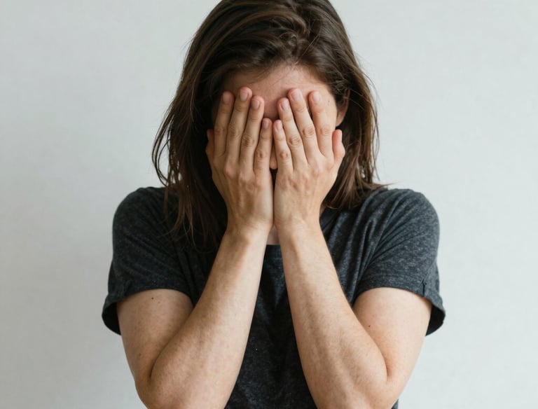 a man riding a skateboard down a street next to tall buildings