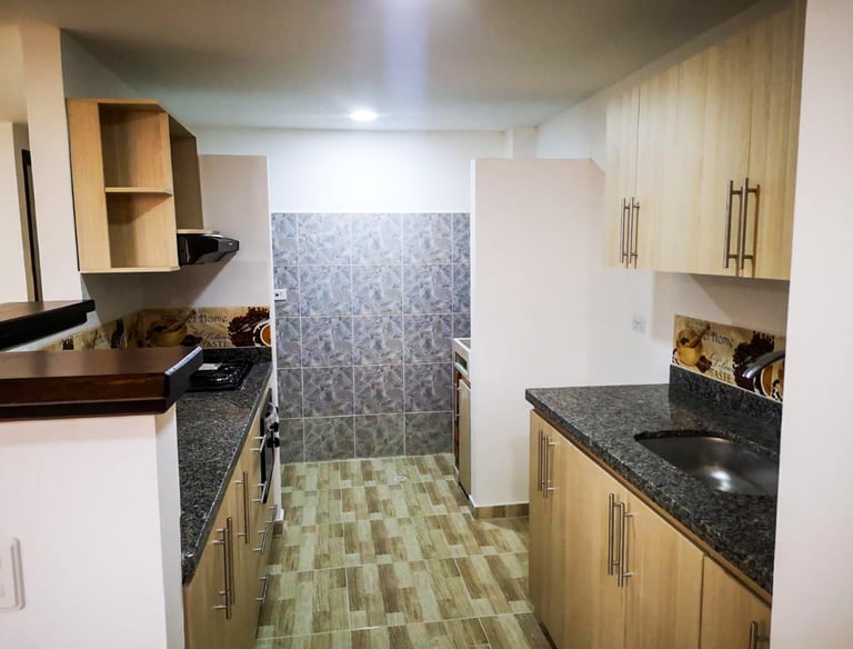 Cocina de dúplex en venta en Caldas Antioquia.