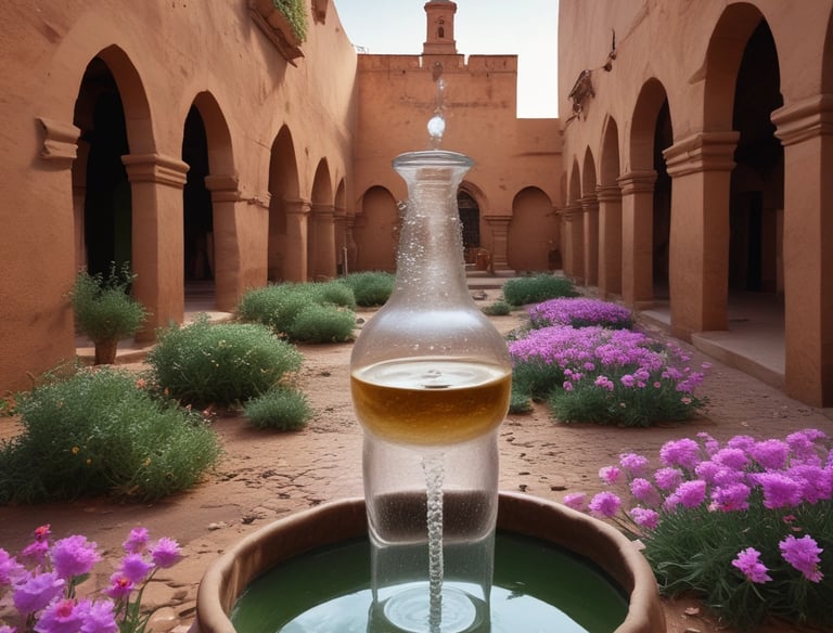 Elegant oud wood pieces arranged on a traditional Moroccan fabric.