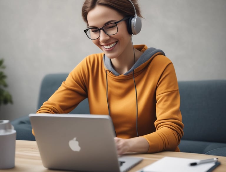 A family streaming a movie together on a large TV in the living room.