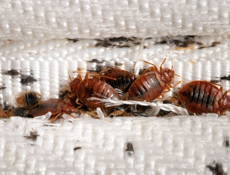 plein de punaise de lit sur un matelat 