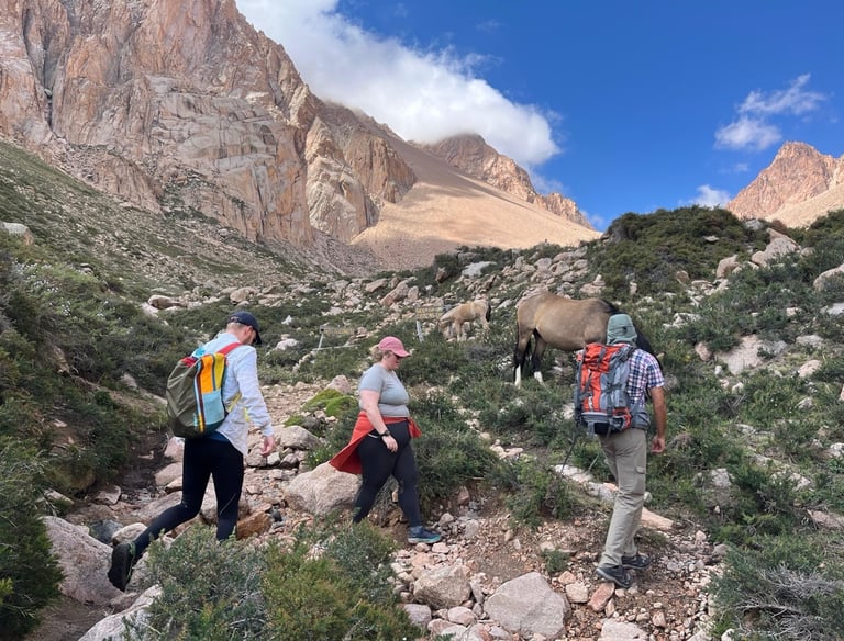 guided hikking in the andes, reconnect with nature