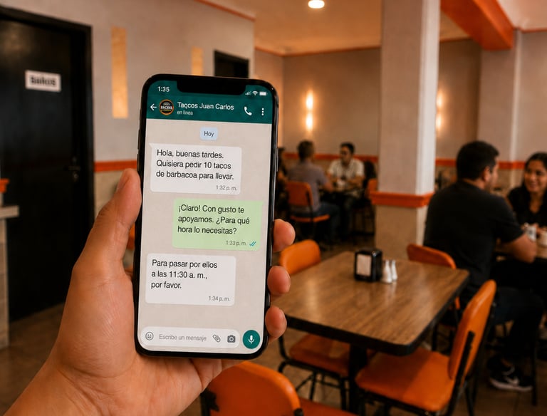 Pedidos rápidos y seguros vía WhatsApp