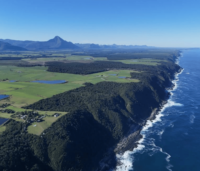 luxury eco-retreat in Garden Route aerial view
