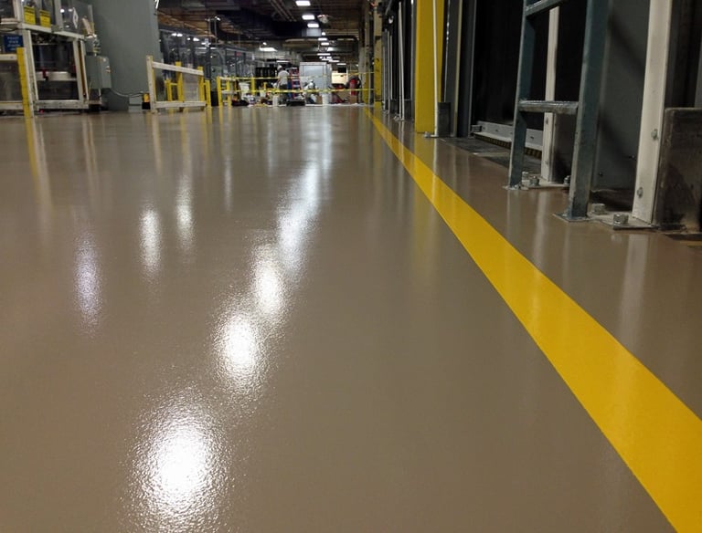 Sisteme pardoseli epoxidice si poliuretanice industriale rezistente la trafic greu si uzura mecanica