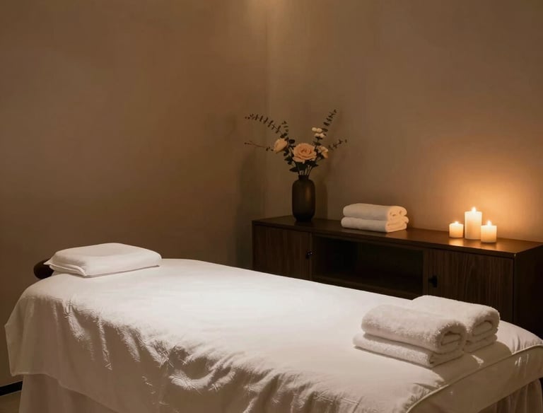 a man riding a skateboard down a street next to tall buildings