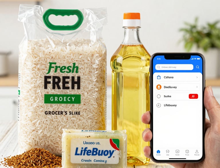 A colorful assortment of fresh fruits and vegetables arranged in a rustic basket.