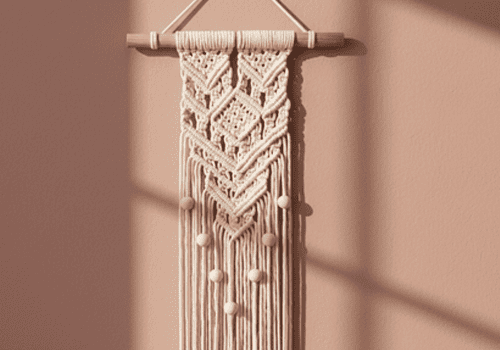 tapiz para pared macrame, diseño personalizado tejido a mano por kaalm mx