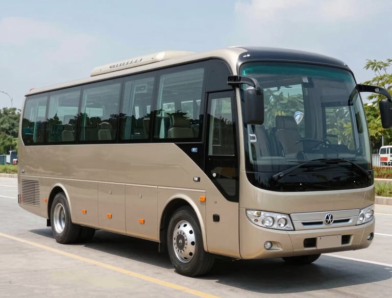 Elegant luxury SUV parked by a serene beach at sunset.
