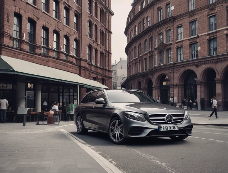 A comfortable taxi interior with a passenger relaxing during the ride.