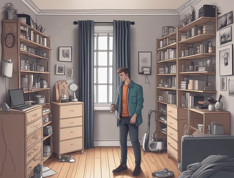 A hairstylist wearing a face mask is working on a client's hair, which is covered with aluminum foils for coloring. The client, also wearing a face mask with a leopard print, is looking at the mirror. The scene is brightly lit by a vertical light strip next to the mirror, creating a focused working environment.